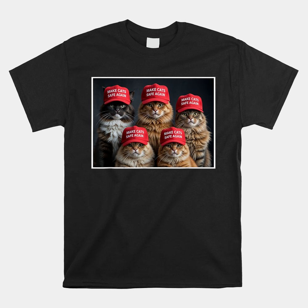 Trump Make Cats Safe Again Red Hat 2024 Debate Shirt